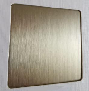Stainless Steel Titanium Coating Sheet by Horizontal Plating Machine More Higher Quality