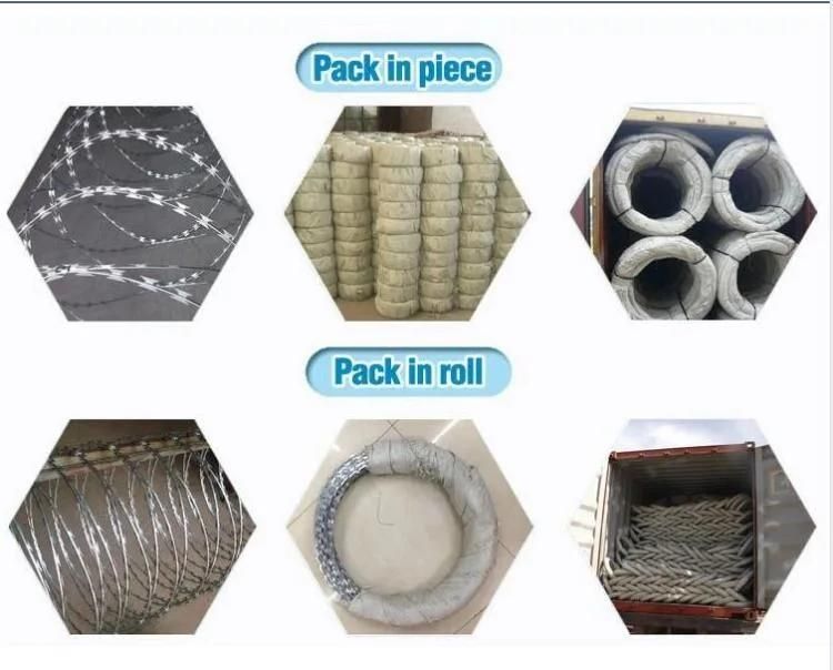 Airport / Border Used High Quality Concertina Razor Barbed Wire with Factory Price