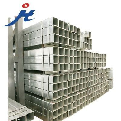 High Quality Corrugated Square Tubing Galvanized Steel Pipe Iron Rectangular Tube Price for Carports