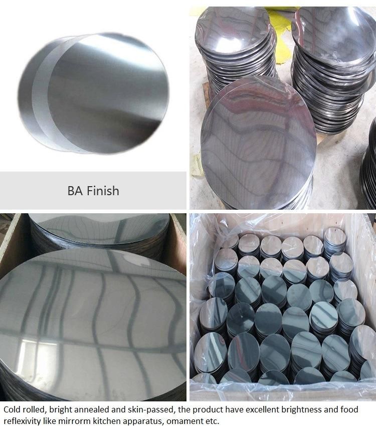 Round Sheet Food Grade 0.2mm Thick 201 430 Stainless Steel Circle