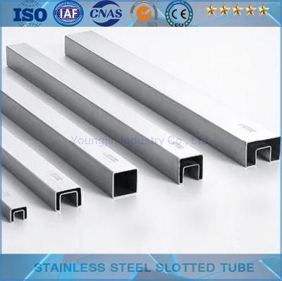 Stainless Steel Square Pipe with Groove (201, 304, 316)