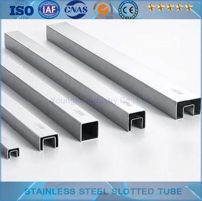 Stainless Steel Square Pipe with Groove (201, 304, 316)