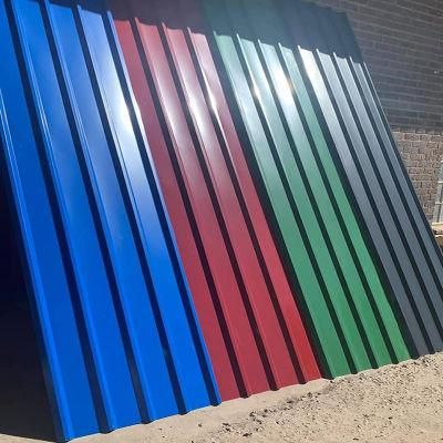 Building Material PPGI JIS (G3302 Z08-Z35 SGCC Sgcd 0.12-0.8mm) Color Prepainted Corrugated Zinc Coated Corrugated Steel Roof Tile