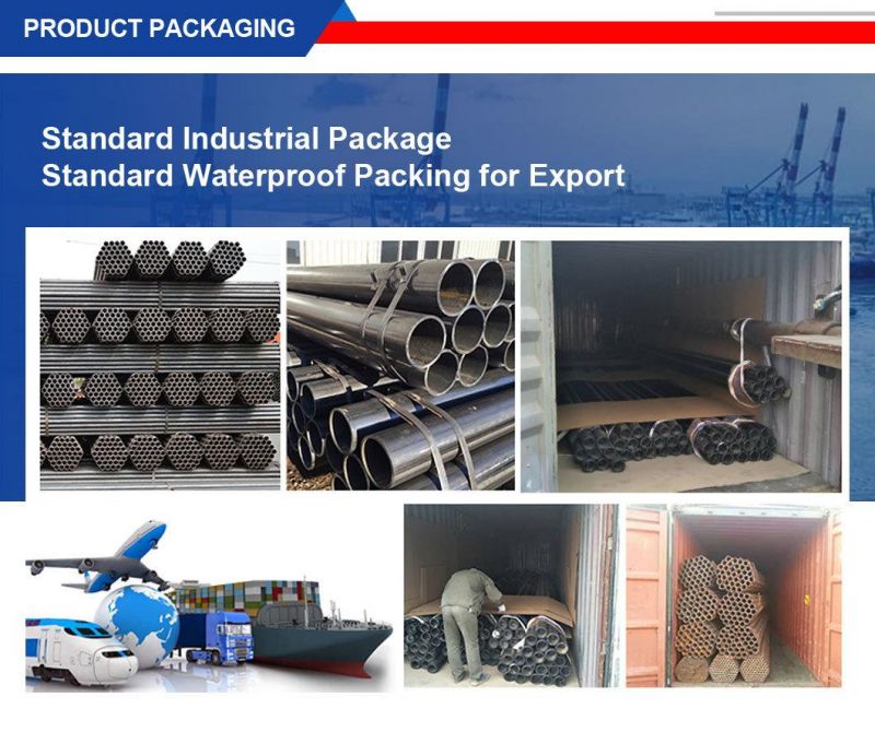 ASME A53 API 5L ERW Spiral/Weld/Seamless/Galvanized/Stainless/Black/Round/Square Carbon Steel Tube Pipe with Factory Price