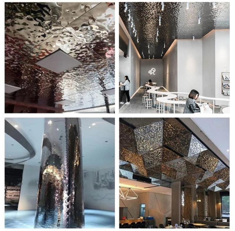 Cost-Effective Color Water Ripple Stainless Steel Decorative Sheet