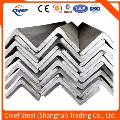 Black Mild Carbon Steel Angle Iron / Equal Steel Angle Bar Building Material