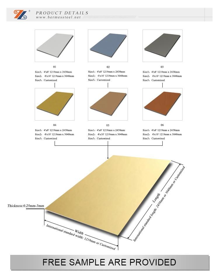 201 304 316 PVD Color Super 8K Mirror Stainless Steel Sheet Coil for Interior Exterior Decoration