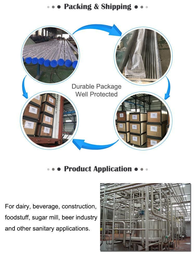 304L Stainless Steel Welded Pipe with Online Eddy Current Inspection