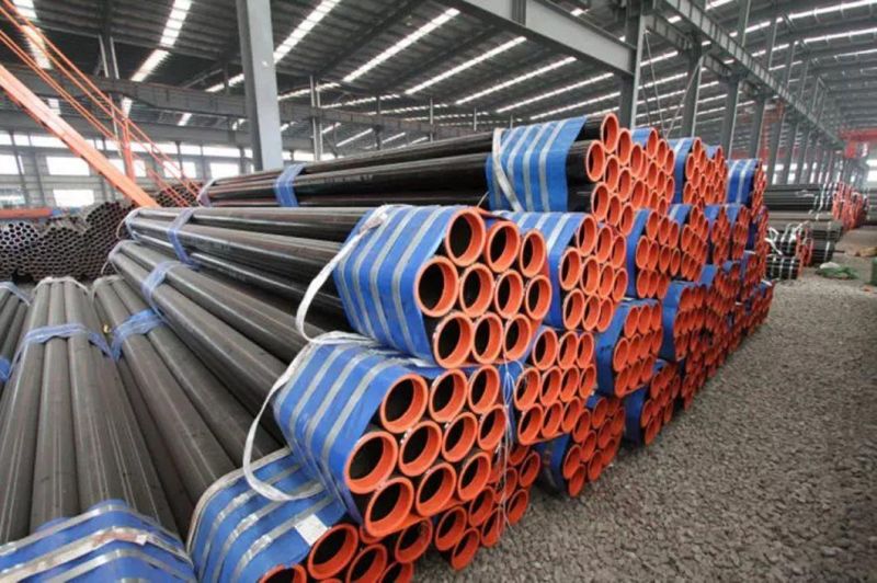 Good Quality Q345 Q235B ERW Black Round Steel Welded Pipe