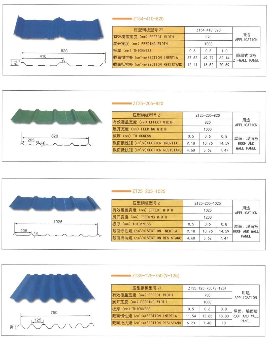 Coloured Corrugated Roofing Sheet Color Steel Green/Red/White/Blue Prepainted Corrugated Sheet Price