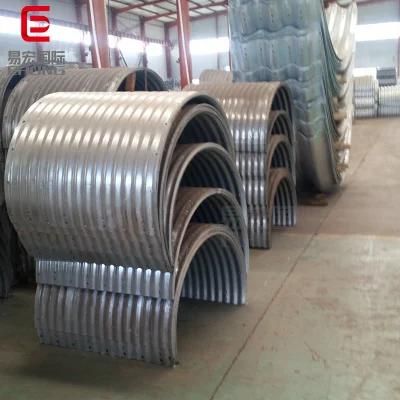 Factory Wholesales Prices Different Diameters Galvanized Corrugated Steel Culverts Steel Arch Culvert Pipes