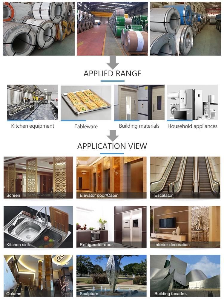 Cheap Price High Quality Rolled Stainless Steel Coils 304 No. 1/2b Factory Outlet