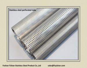 Ss409 54*1.0 mm Exhaust Repair Stainless Steel Perforated Tube