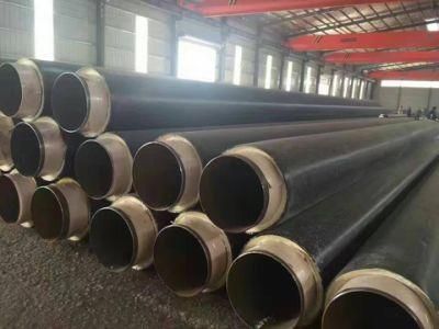Steam Insulation Pipe with Carbon Steel Pipe and Rock Wool