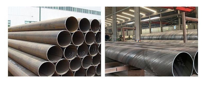 High Precision Q235 Q235B Q195 Ss400 Carbon Steel Spiral Pipe/Tube