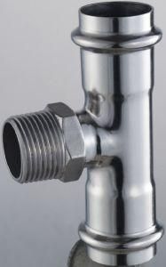 Dn20*3/4, Od20mm SUS304 GB Male Tee (Male T-Coupling)