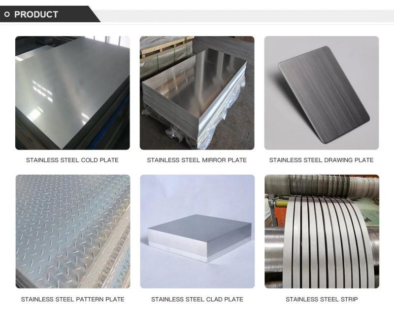 Manufacturers ASTM 201/202/301/304/309S/310S/321/317L/316L/430/Ss40 Cold/Hot Rolled Marine Grade Stainless Steel Plate Price for Mirror/Wire Drawing/Checkered