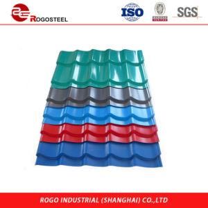 Roofing Sheets Building Material Color Prepainted Corrugated Steel Sheet Blue and White