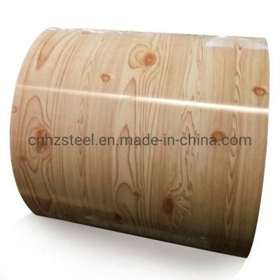 Gi Material for PPGI Steel Coil 0.6mm PPGI Color Coated Wood Steel Coil