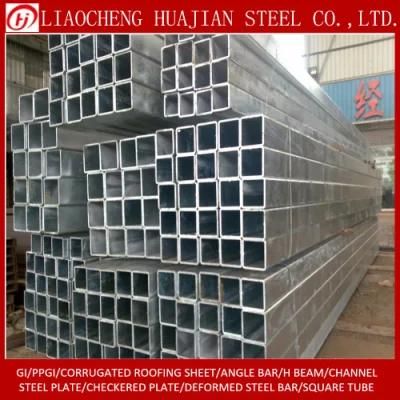 Black Galvanized Finish Steel Rectangular Pipe Square Tube