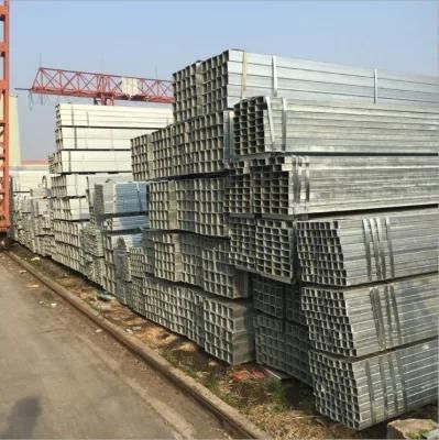 Cold Rolled Galvanized Rectangular Pipe Pre Galvanized Welded Square Rectangular Steel Pipe Tube Hollow Section Iron Pipe