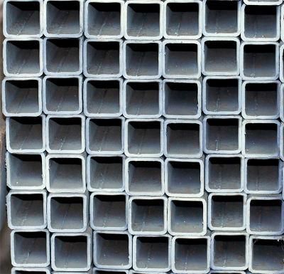 Gi Pipe Rhs Hollow Section Metal Square Ms Mild Steel Tube, Galvanized Pipe Welded Carbon Square Steel Pipes