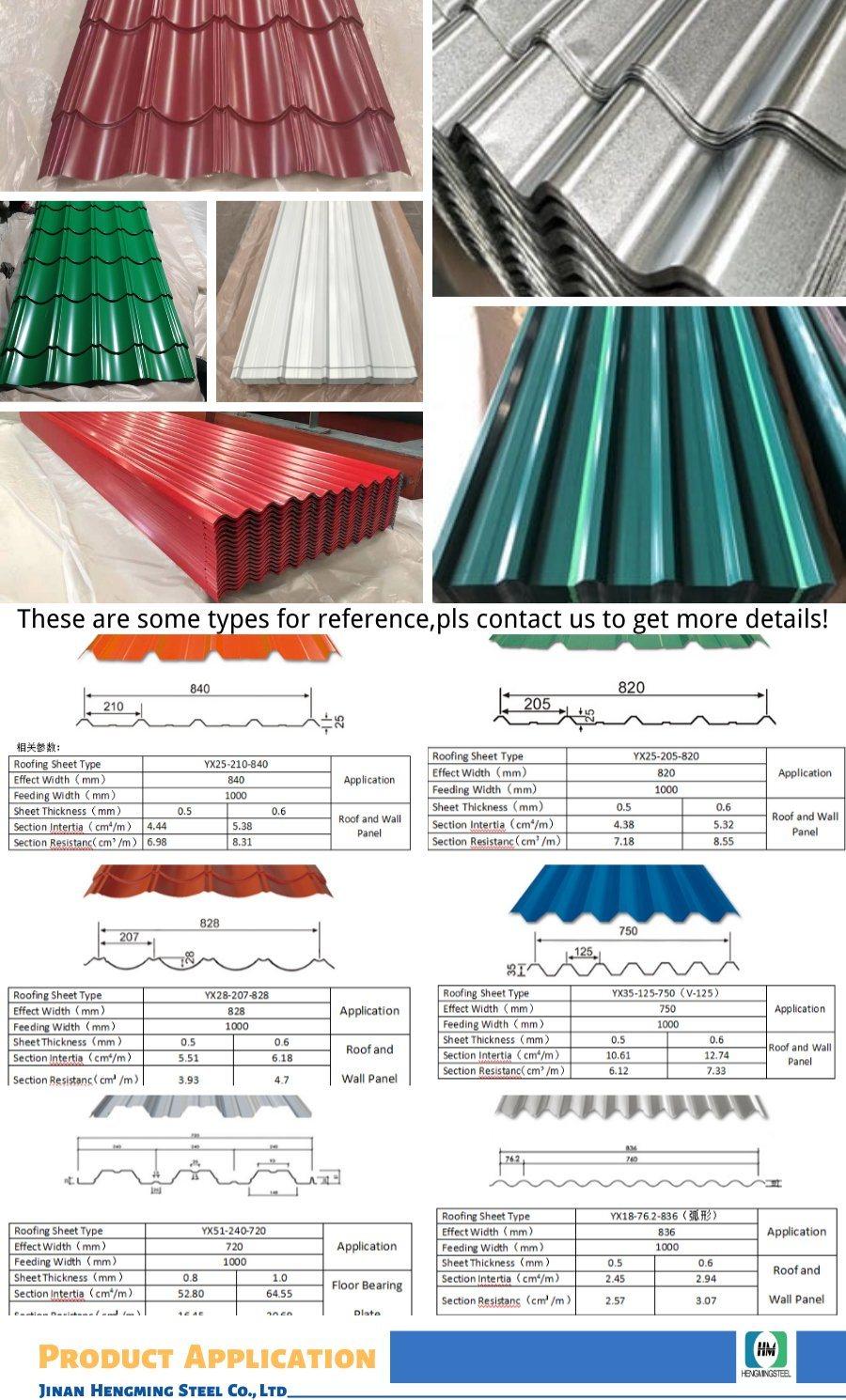 Aluzinc Sheet Color Steel Corrugated Roofing Sheet 045mm Corrugated Steel Plate