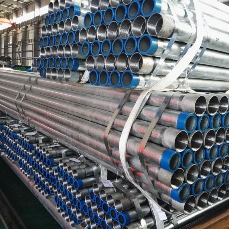 China Youfa Brand Galvanized Steel Pipe Externally & Internally Zinc Coating 505 Gram/M2 for Telegraph Pole