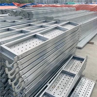 Scaffolding Steel Plank Stable Safety Galvanized Cat Walk with Hook Steel Scaffolding Plank for Construction