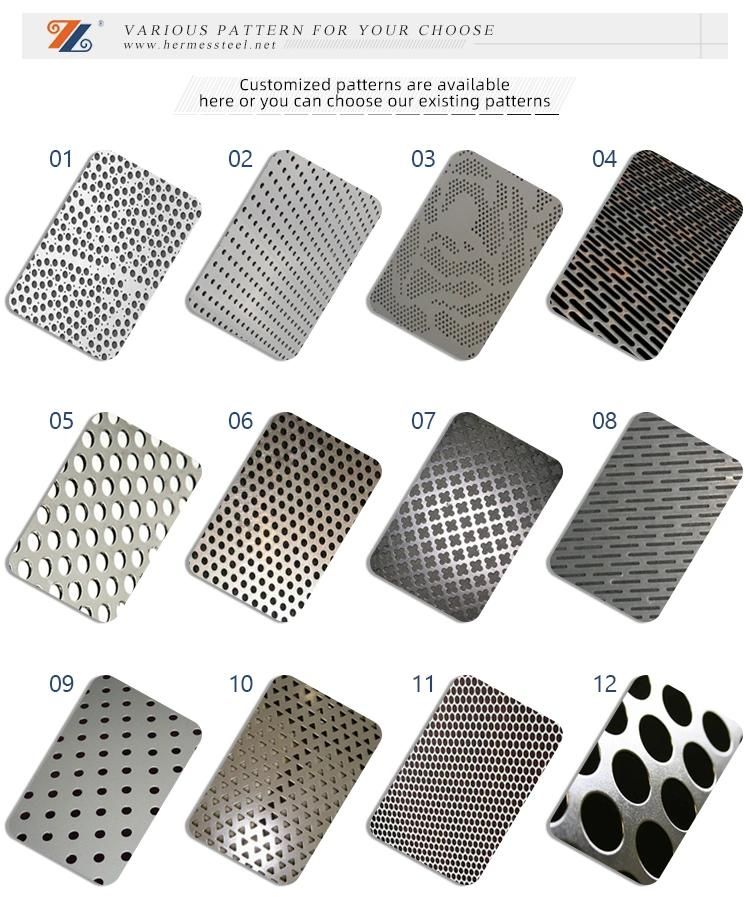 AISI 304 Round Holes Custom Perforated Stainless Steel Prices Sheet 3mm 1500X6000 for Kitchen Floor and Creen