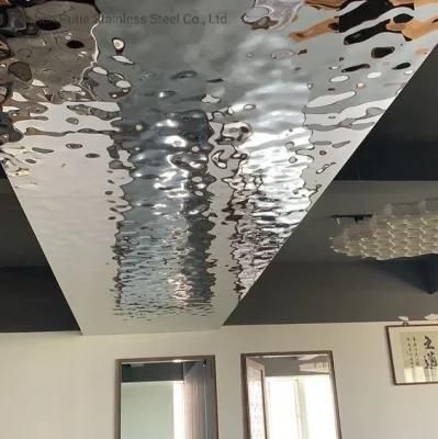 Colored Stainless Steel Plate Water Ripple Stainless Steel Sheet Wall Decoration ASTM JIS Cold Rolled Stainless Steel Sheet Usu 304 Ss 201
