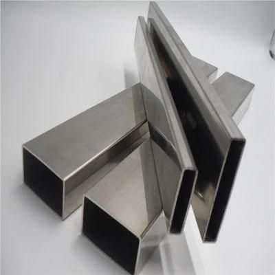 Manufacturer Square and Rectangular Mirror Polish Stainless Steel Pipe 201 Grade for Decoration