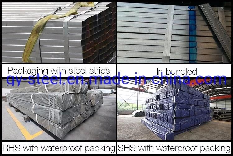 40X80 Galvanized Rectangular Hollow Section Steel Pipe