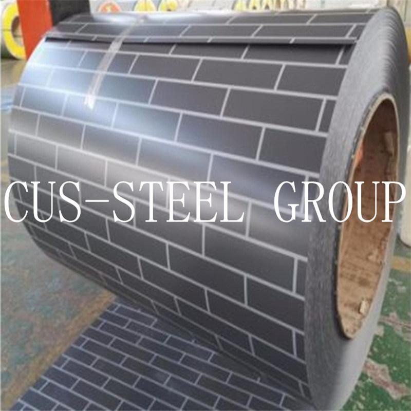 PPGI PPGL Roofing Sheet Brazil Ral9003 PVC Plastic Film Galvalume Prepainted Steel Coil