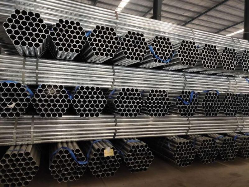 DN65 Galvanized Steel Pipe Manufacture DN150 Threading Pipe Price Production and Processing of Galvanized Steel Pipe