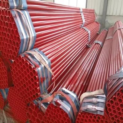 Ral 3000 Red Paint Fire Sprinkler Pipe as Per ASTM A795 Steel Pipe