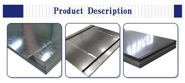 Manufacturer G550 G350 Z100 Galvanized Steel Sheet for Roofing Materials