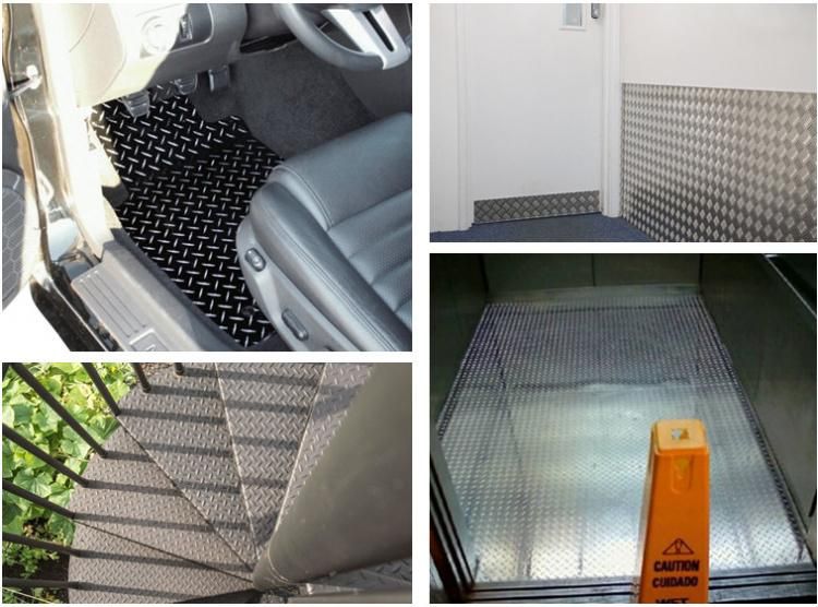 Gray Diamond Pattern Slip Resistance Q235 Mild Checker Steel Plate