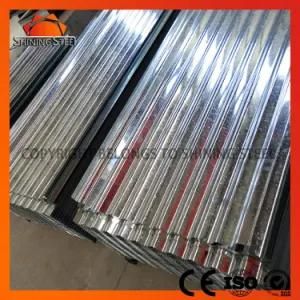 Gauge 28 Roofing Sheet Waved Type Galvanized/Galvalume Corrugated White Color Steel Roof Tile