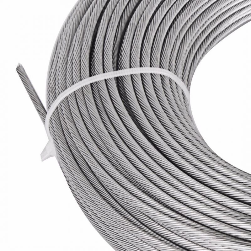 A2/A4 Stainless Steel Wire Rope, T/S 1570-1960n/mm²