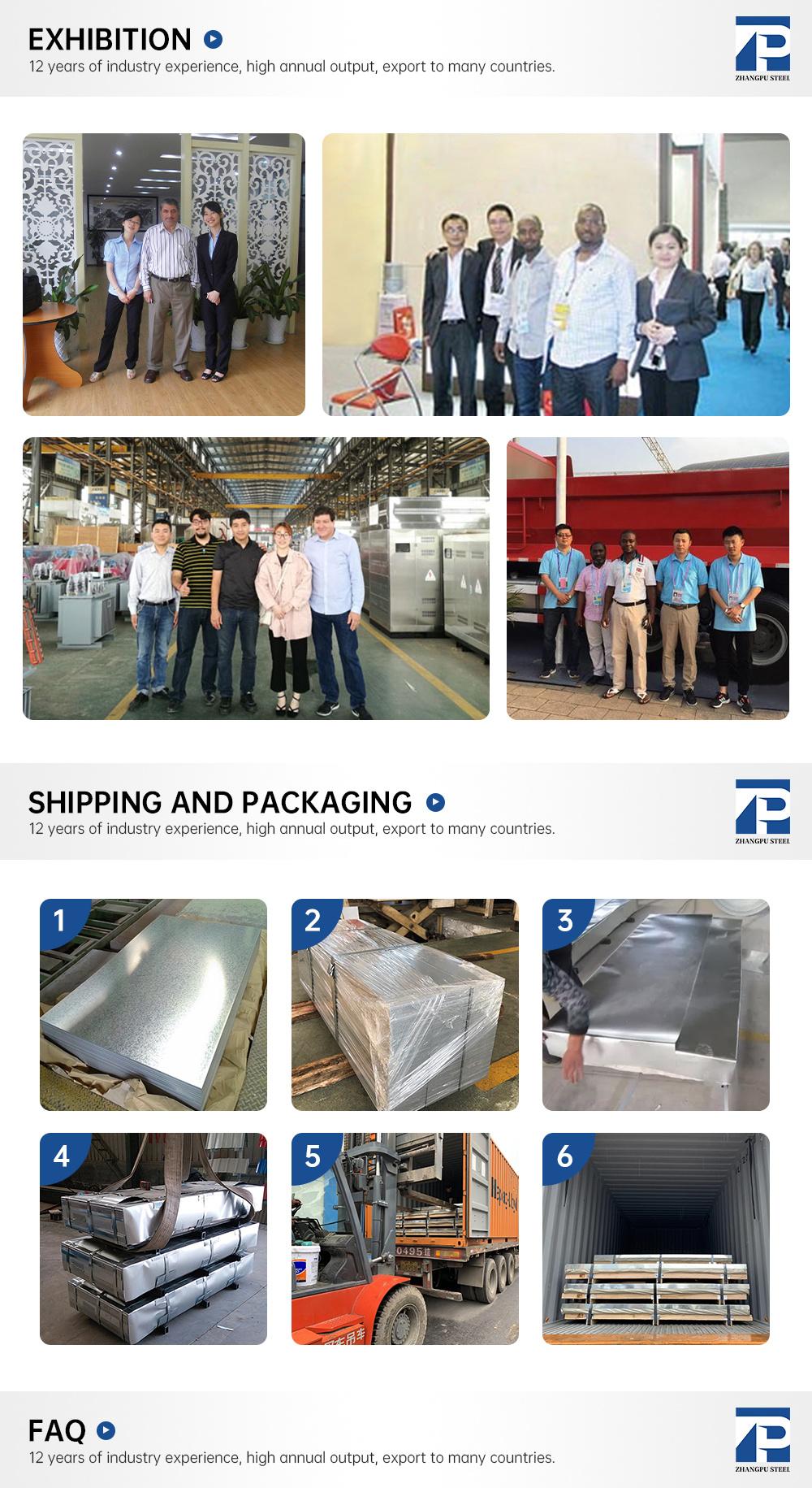 Sgh340 Secdcn5 Dx52D+Zf St02z 120g High Density Zinc Coated Hot Rolled Galvanized Steel Sheet