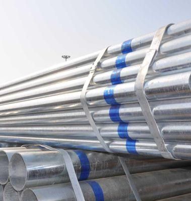 Welded Galvanized Steel Pipe Q235 Gi Scaffolding Construction Tube