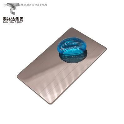 Taiyuda2 Group 500mm to 800mm Bronze Color Coating 2b/Ba Vibration Decoration 4X8 Inox Austenitic Stainless Steel Sheets