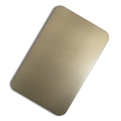 Low Price Stainless Steel 201 Grade Color PVD Bead Blast Stainless Steel Sheet Decorative Stainless Steel Sheet