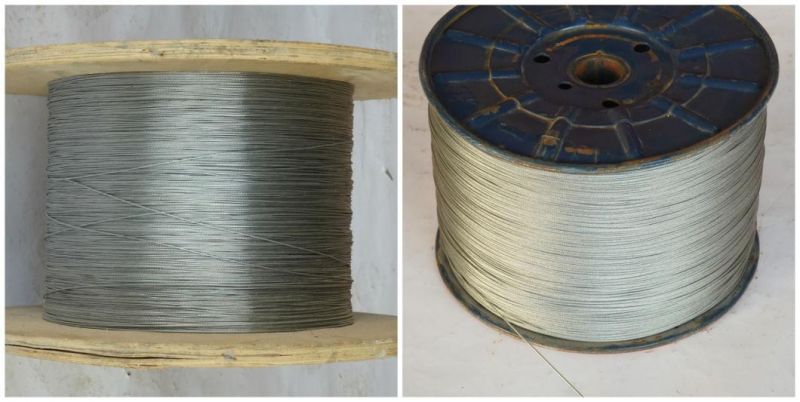 7X7 1.5mm-5mm Galvanized Steel Wire Rope