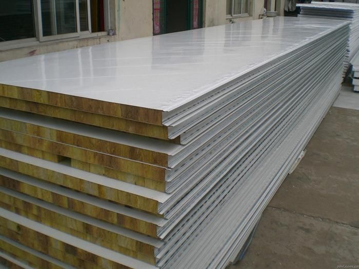Color Coated Sandwich Panlegalvanized Steel Glass Wool Panel (KXD-GS01)