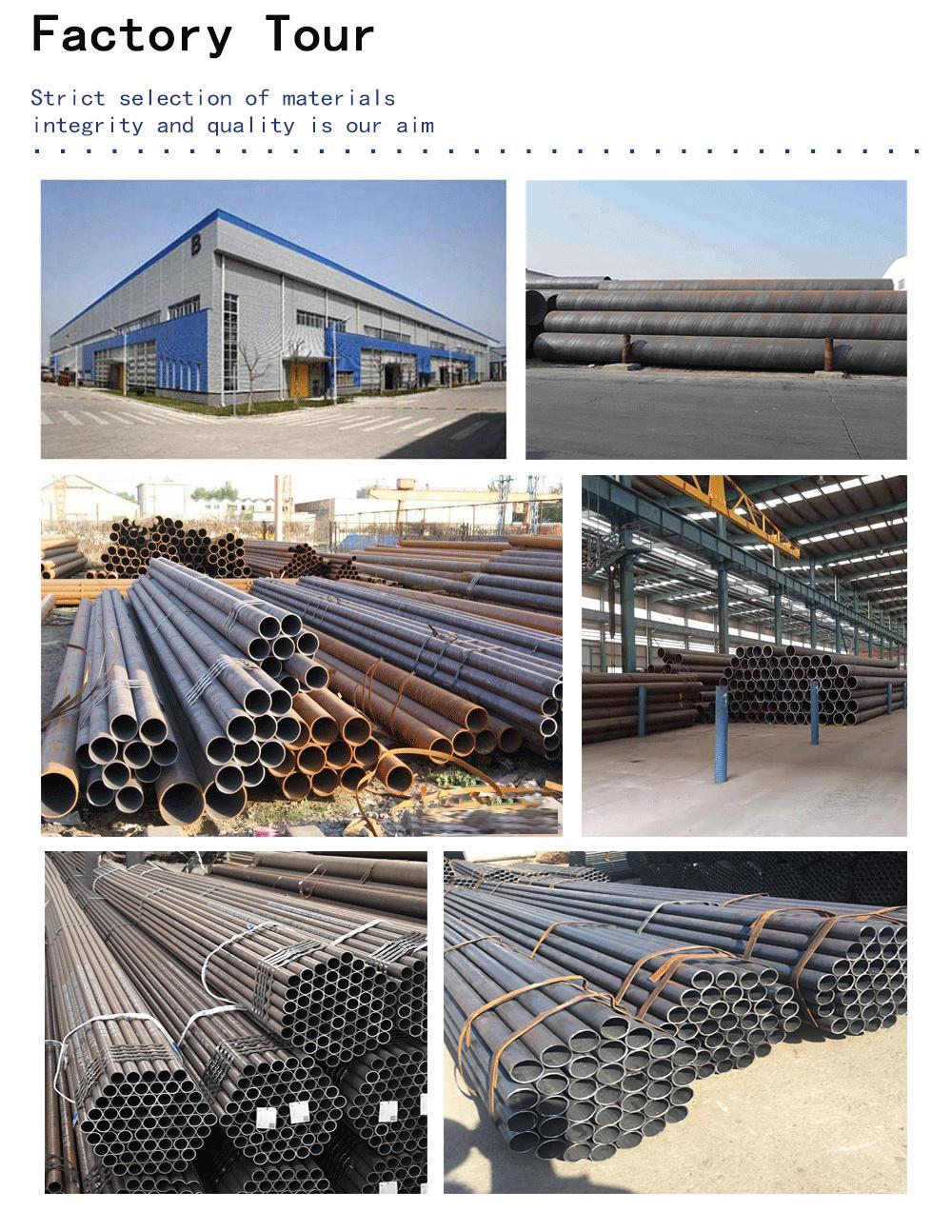 High Quality API 5L ASTM A53 Grad B Weled ERW Carbon Steel Round Pipe