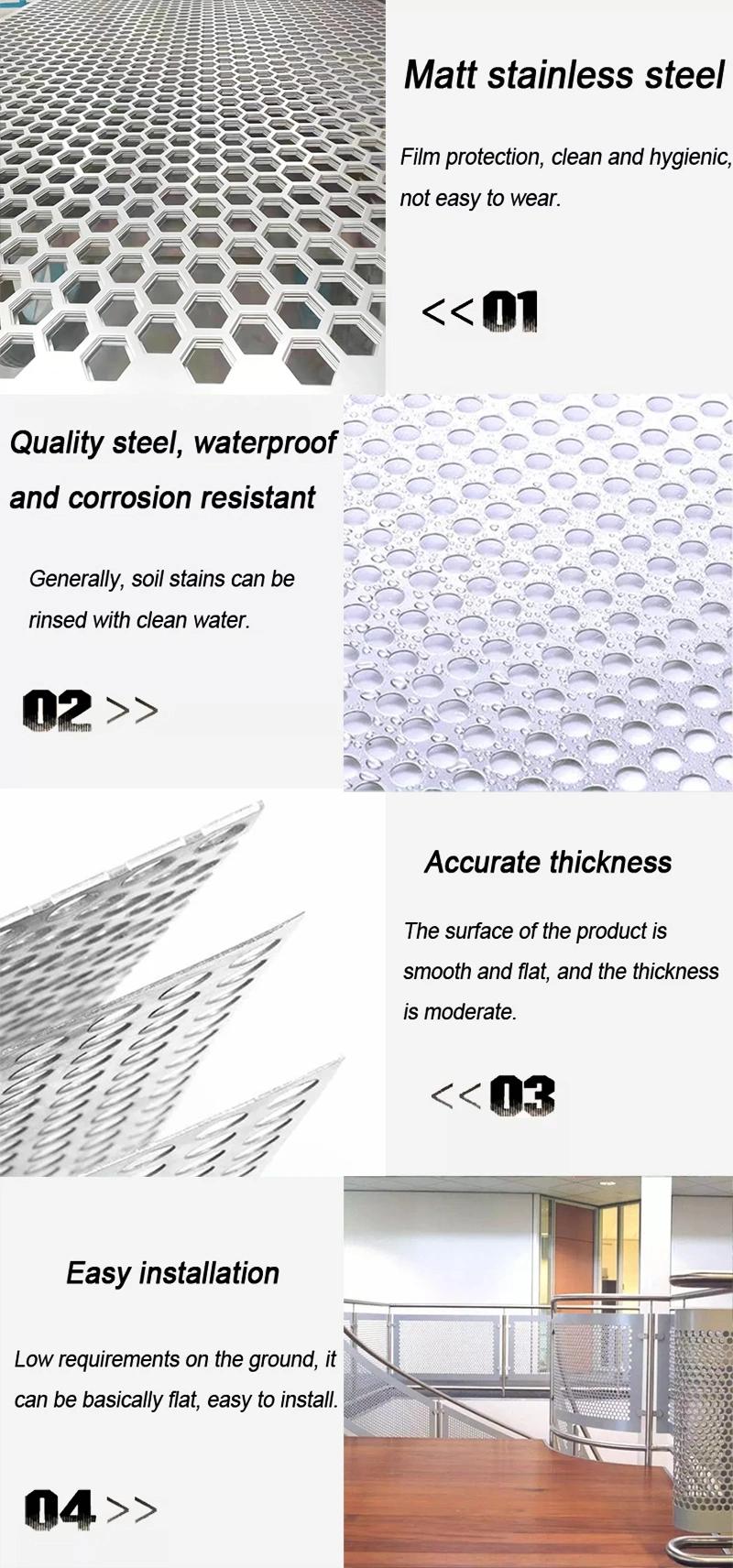 8mm 9mm 10mm Perforated Metal Sheet Perforated Plate