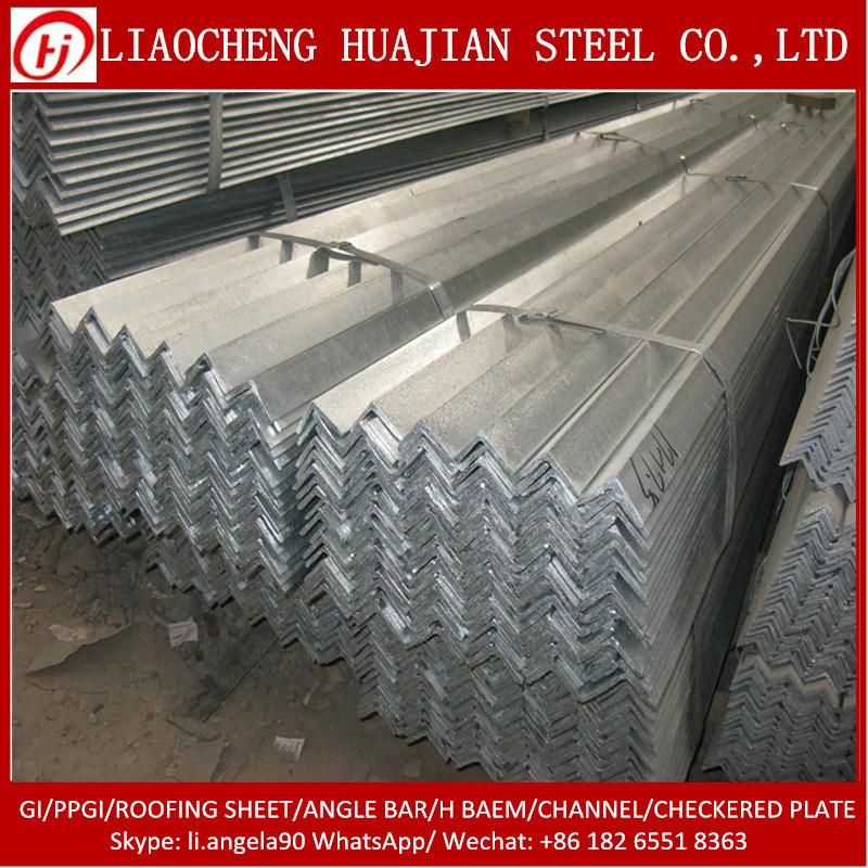 Ss400 S235jr L Shaped Galvanized Equal Unequal Iron Ms Steel Angle