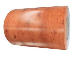 Pattern Wooden Flower Blossom Roll ASTM AISI Shandong PPGI Steel Coil Color Coated Galvalume Iron Plate Az150